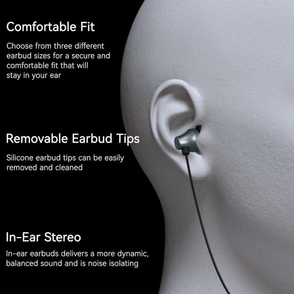 iRAG A101 Wired Earbuds Headphones for School Noise Isolating in-Ear Earphones with Microphone Remote with 3.5mm Plug in Audio Jack (Gun Metal) - Image 3