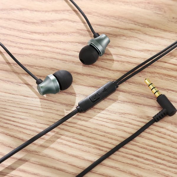 iRAG A101 Wired Earbuds Headphones for School Noise Isolating in-Ear Earphones with Microphone Remote with 3.5mm Plug in Audio Jack (Gun Metal) - Image 9